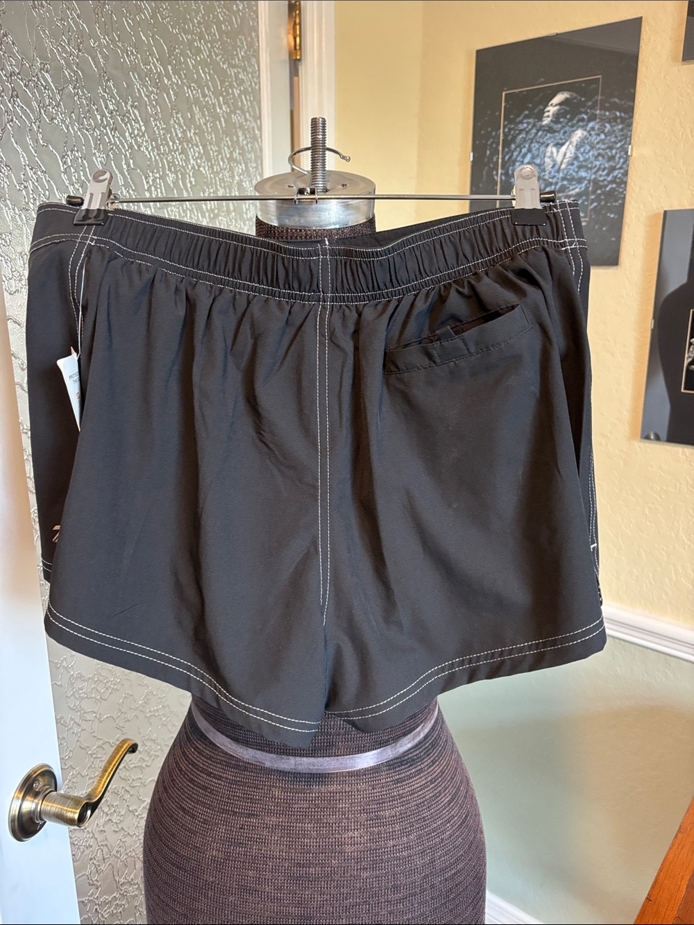 ZeroXposur Black Lace-Up Swim/Active Skort with Contrast Stitching - Picture 2 of 11